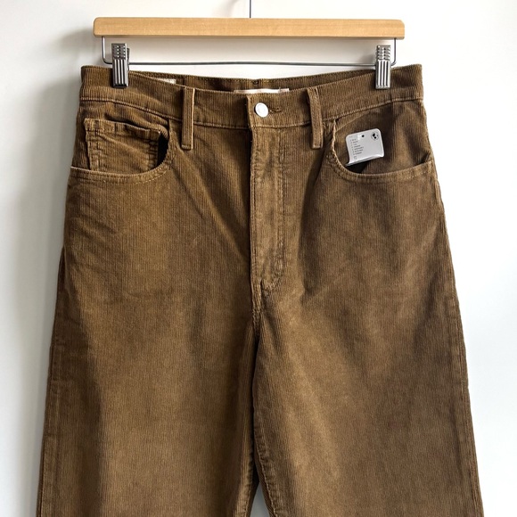 Levi's Premium Ribcage Straight Ankle Corduroy Pants Ermine Brown Size 31X27 - Picture 17 of 17